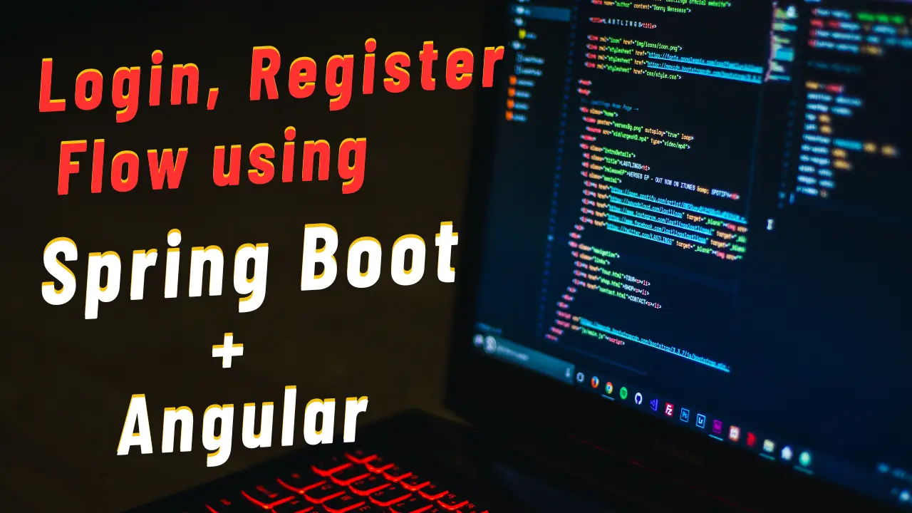 Login and Registration application using spring boot and angular